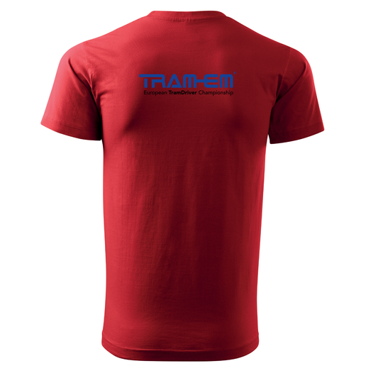 Tram-EM Warschau 2026 | Unisex Basic T-Shirt in rot