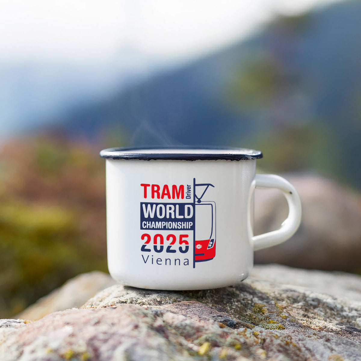Emailletasse | TRAM-WM 2025 Vienna