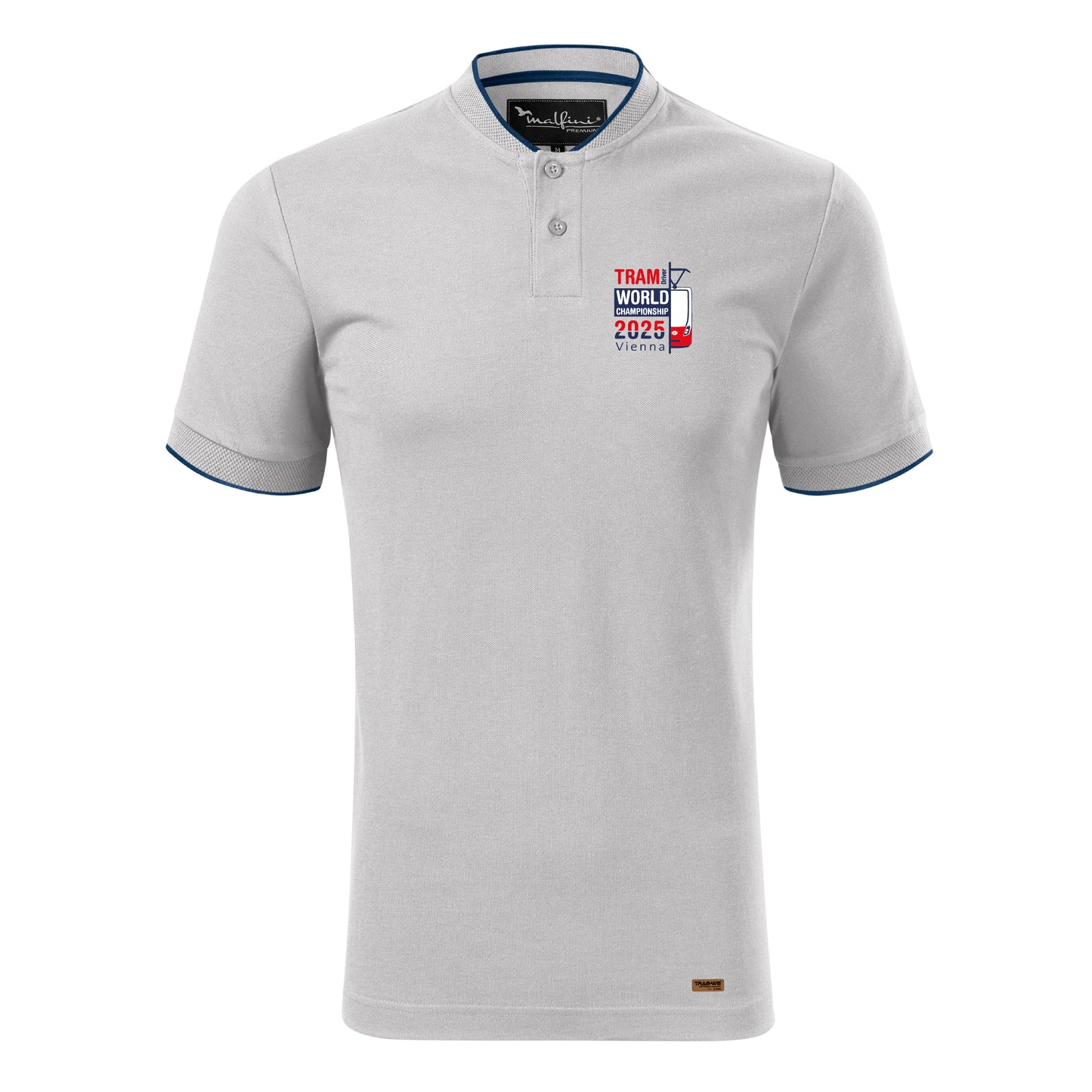Tram-WM Vienna 2025 | Unisex Premium Poloshirt diamon grey