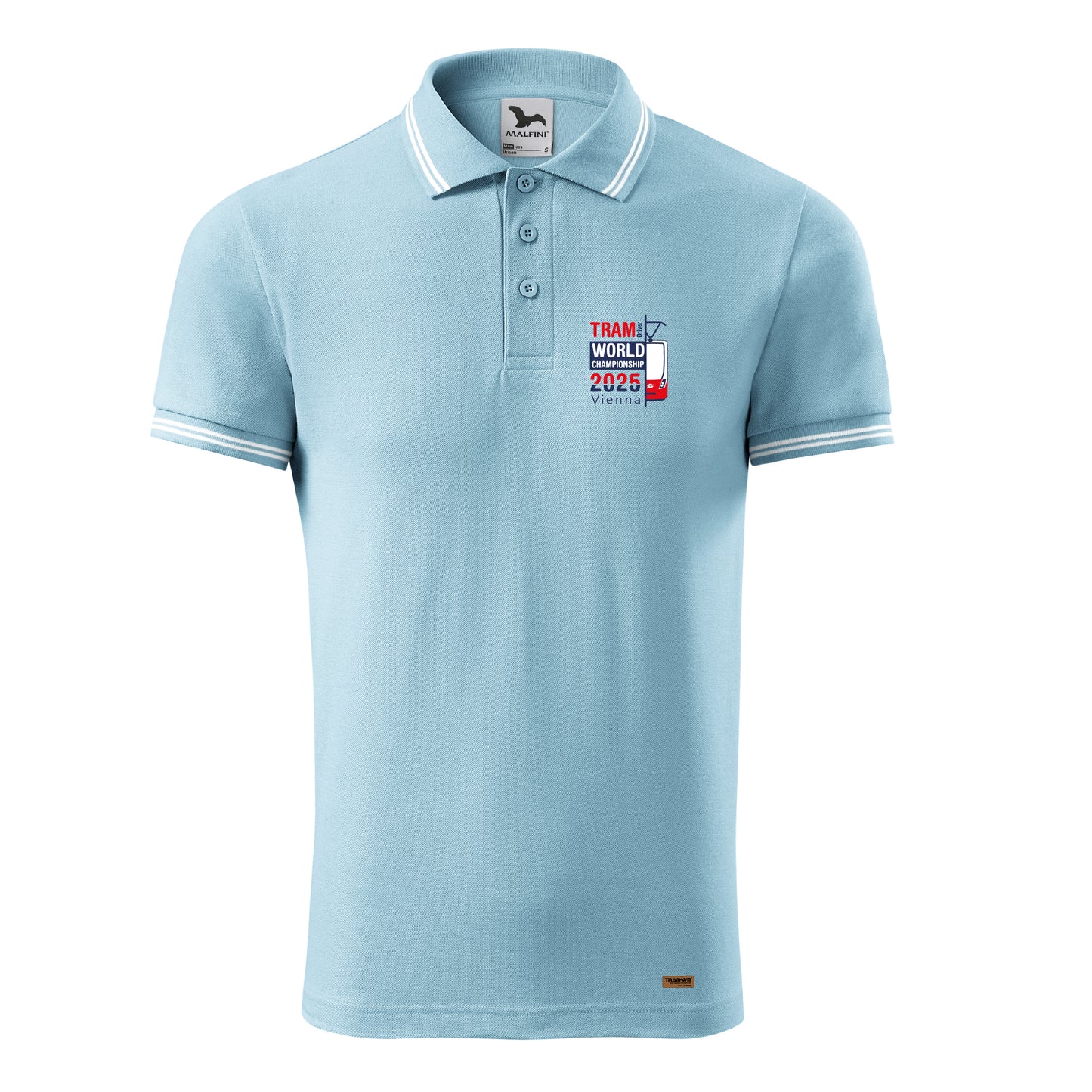 Tram-WM Vienna 2025 | Unisex Poloshirt sky blue