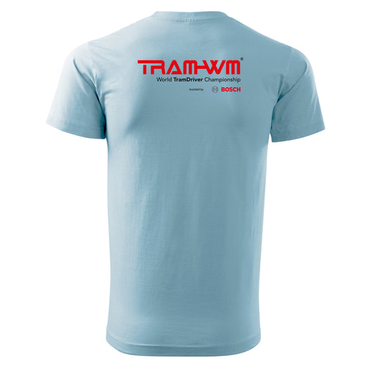 Tram-WM Vienna 2025 | Unisex Basic T-Shirt hellblau bis 5XL