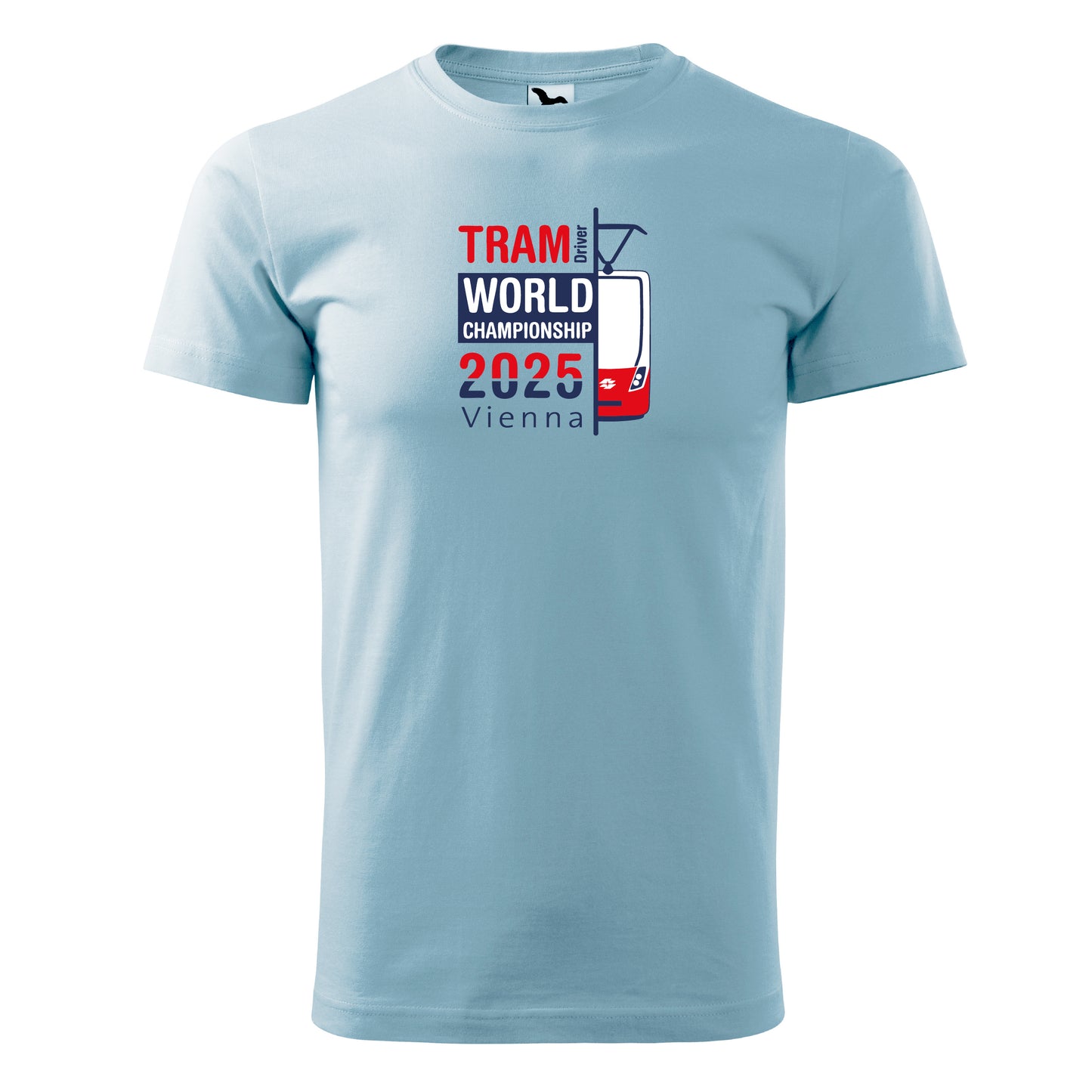 Tram-WM Vienna 2025 | Unisex Basic T-Shirt hellblau