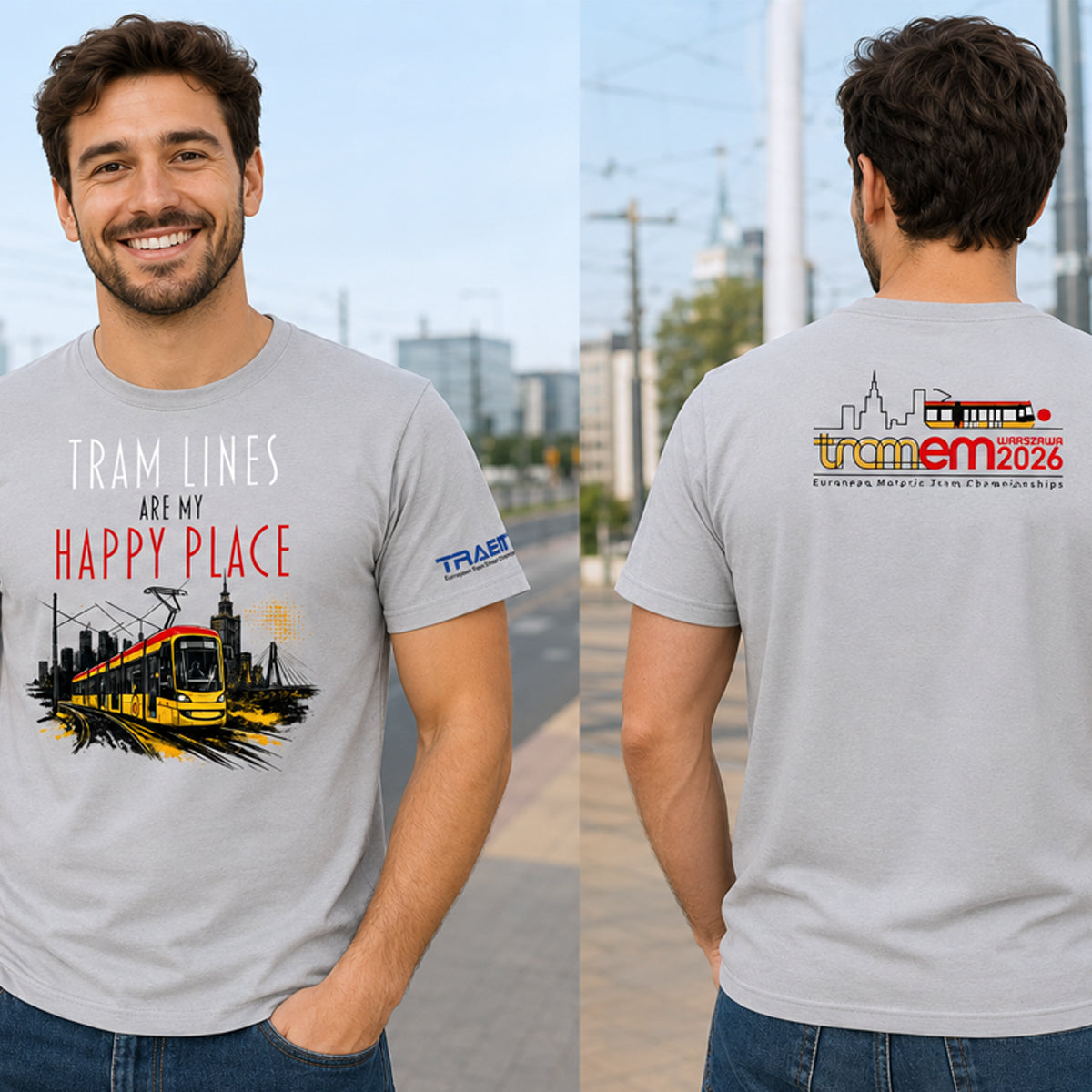TRAM- EM Warsaw 2026 | HAPPY Place Shirt