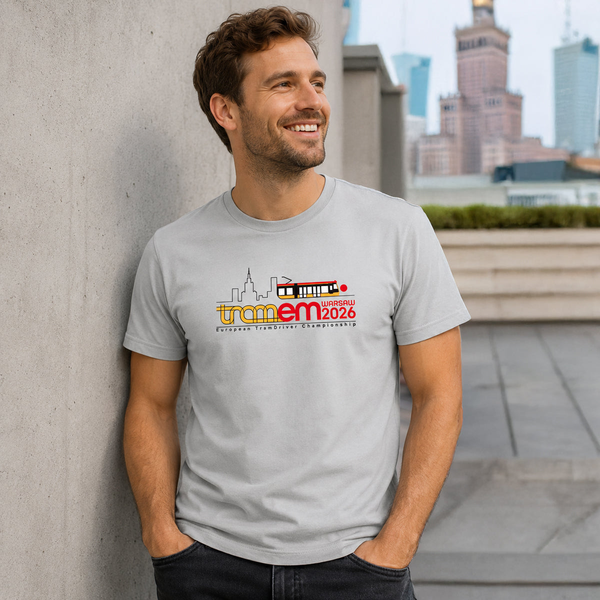 Tram-WM Vienna 2025 | Unisex Basic T-Shirt sky blue 
