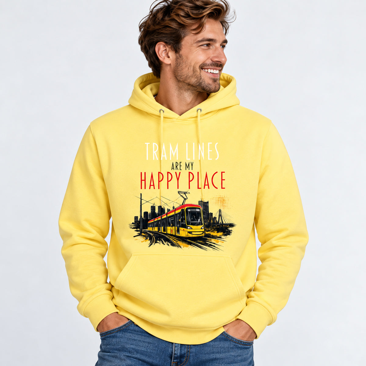Tram-EM Warschau 2026 | Hoody HAPPY PLACE versch. Farben