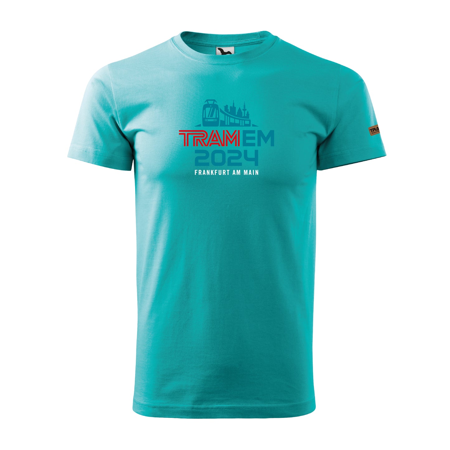 TRAM-EM Frankfurt (Main) 2024 | Basic T-Shirt im farblichen Frankfurt Look